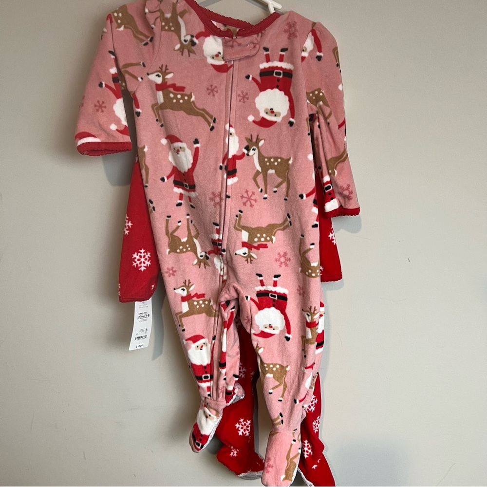 Carters Christmas Pajamas Two Piece Set - Picture 3 of 3